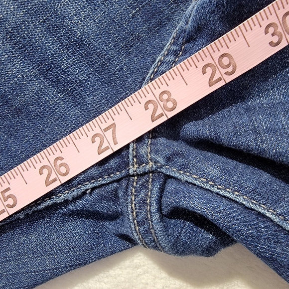 MAVI Uptown Martha Denim Jeans Medium Wash Zip Ankle Stud Accents Size 28 - Picture 15 of 16